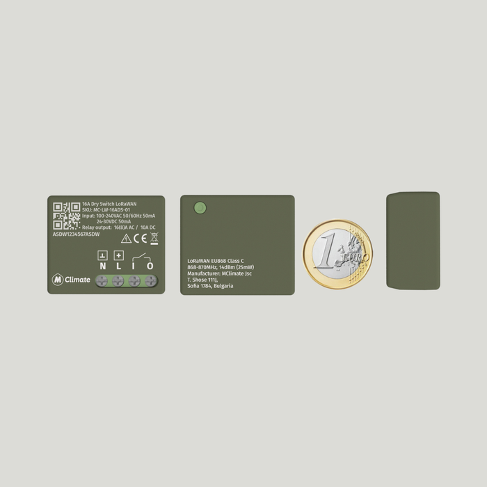 MC-LW-16ADS-01 - MClimate 16A Dry Switch LoRaWAN